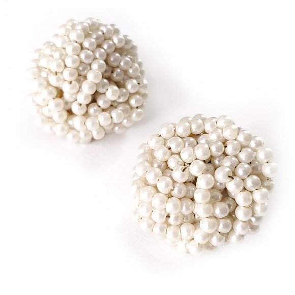 Vintage | Chunky Pearl Statement Earrings